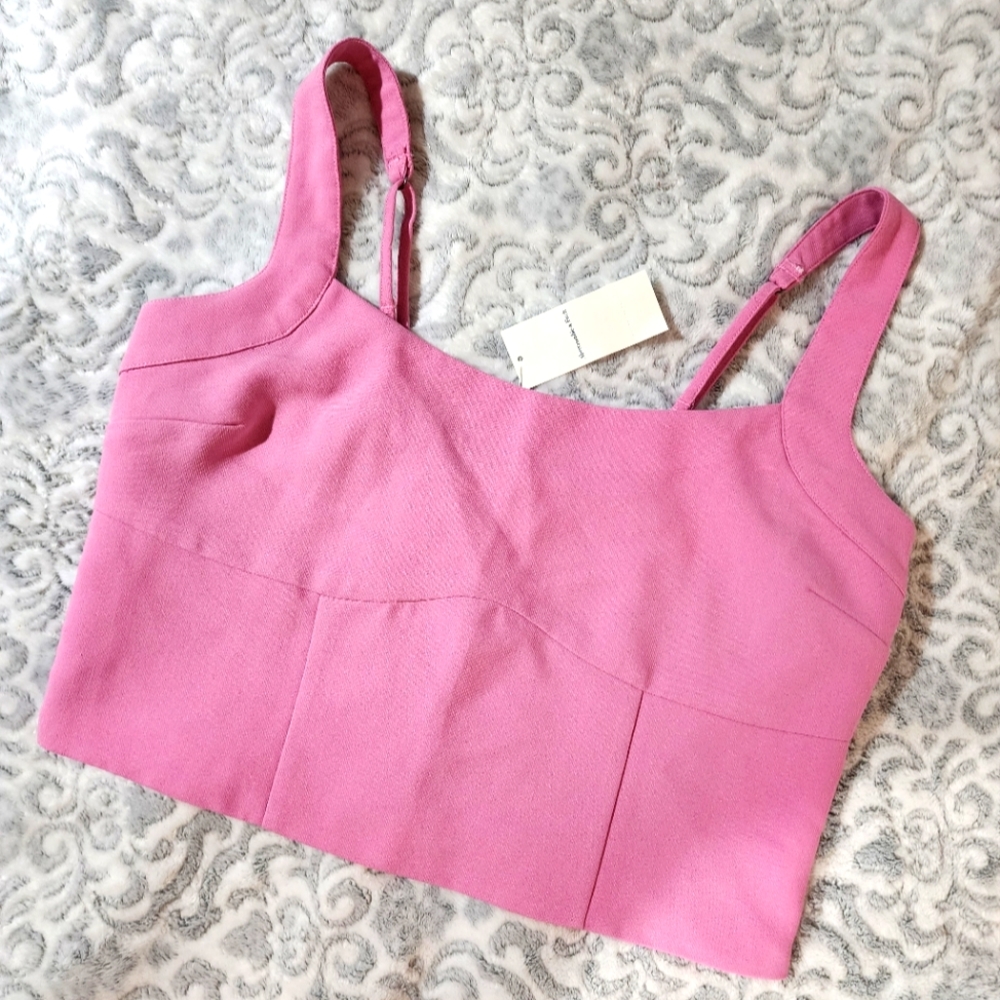 Abercrombie & Fitch corset style cropped tank size large